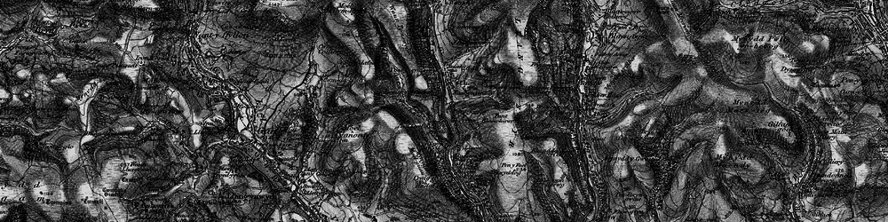 Old map of Braich y Cymmer in 1897