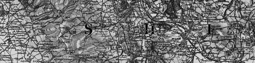 Old map of Pantymwyn in 1897