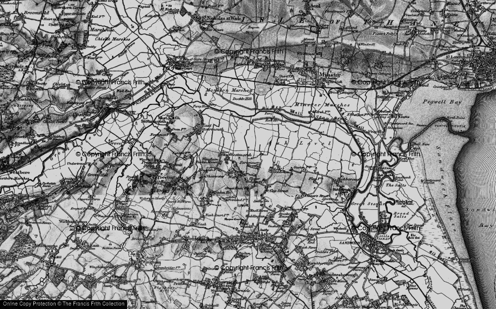 Old Map of Paramour Street, 1895 in 1895