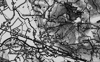 Old map of Parbold in 1896