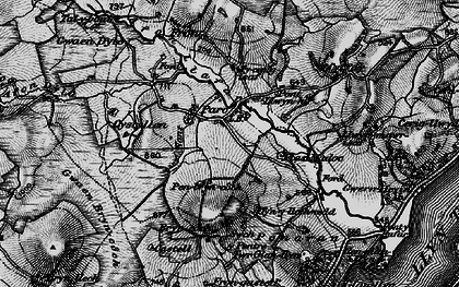 Old map of Afon Dylo in 1899