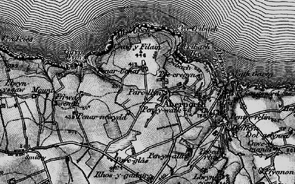 Old map of Parcllyn in 1898