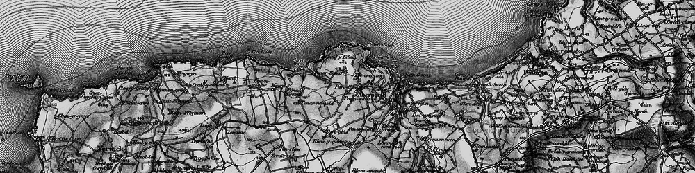 Old map of Parcllyn in 1898