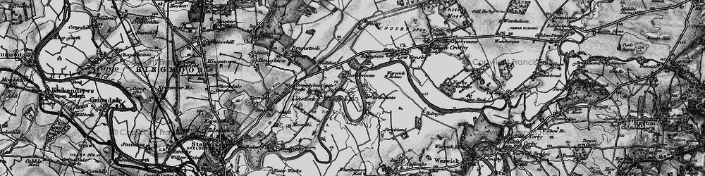 Old map of Scotby Holmes in 1897