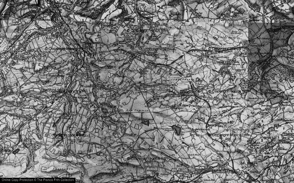 Old Map of Park Head, 1896 in 1896