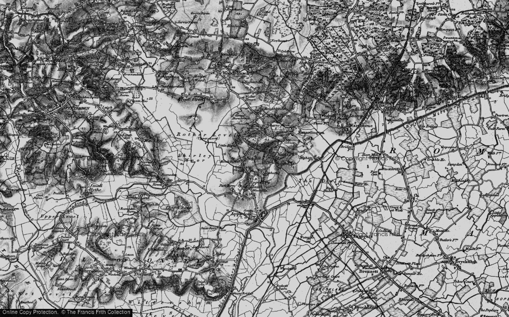 Old Map of Park Hill, 1895 in 1895