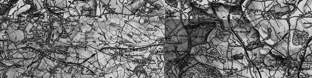 Old map of White Cross in 1896
