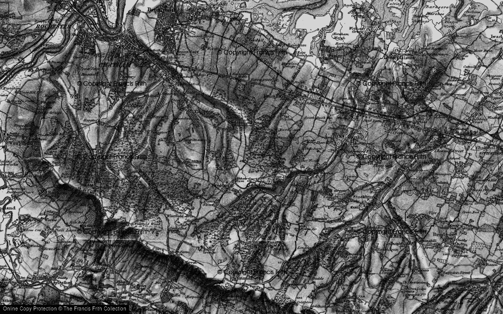 Old Map of Park Wood, 1895 in 1895