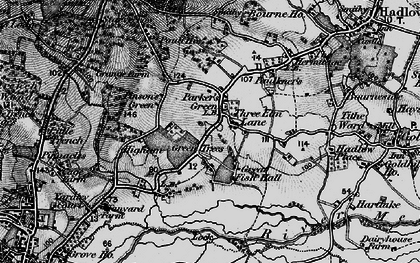 Old map of Parker's Green in 1895
