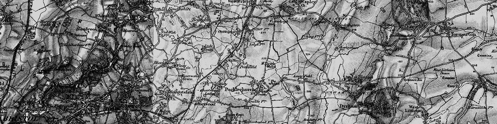 Old map of Parkfield in 1898