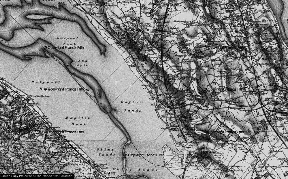 Old Map of Parkgate, 1896 in 1896