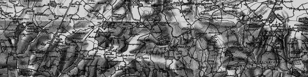 Old map of Blunts in 1896