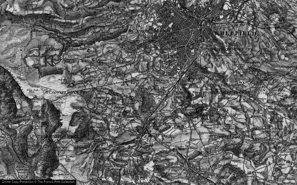 Old Map of Parkhead, 1896 in 1896