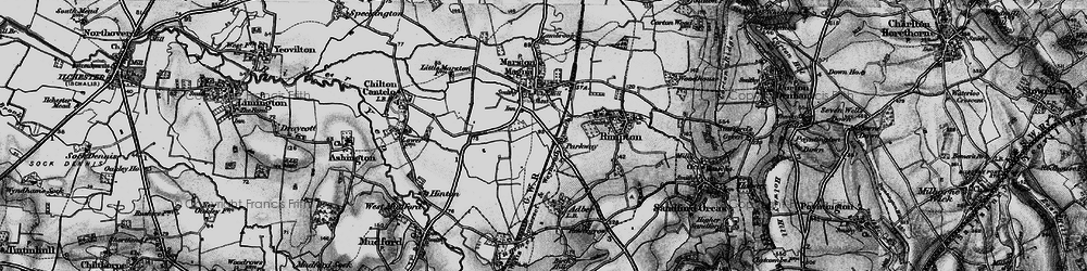 Old map of Parkway in 1898