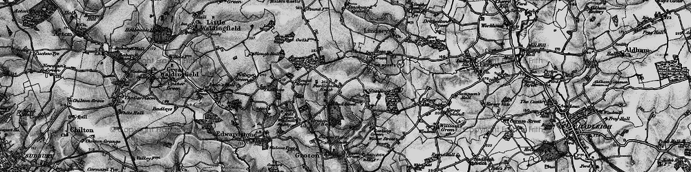 Old map of Parliament Heath in 1896