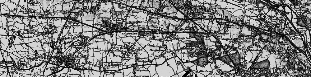 Old map of Parr Brow in 1896
