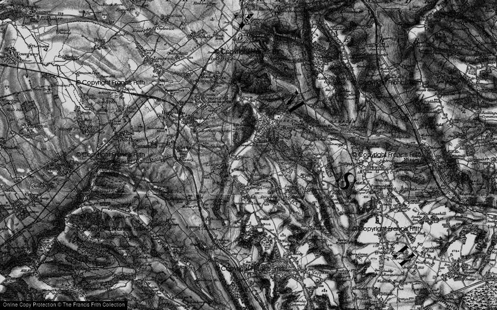 Old Map of Parslow's Hillock, 1895 in 1895