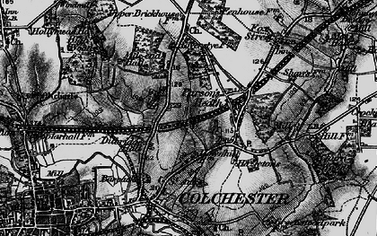 Old map of Parson's Heath in 1896