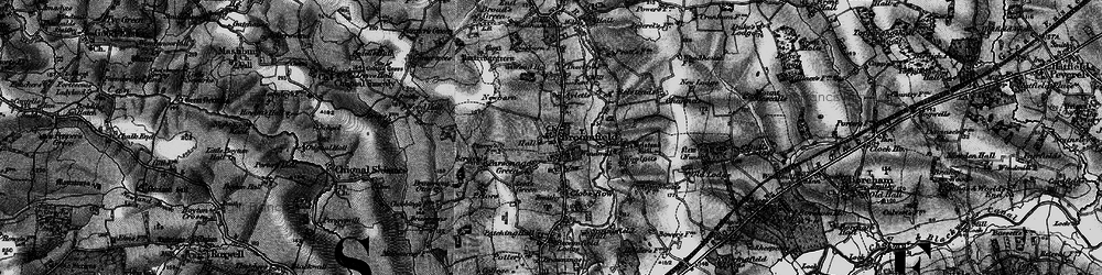 Old map of Parsonage Green in 1896