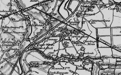 Old map of Partington in 1896