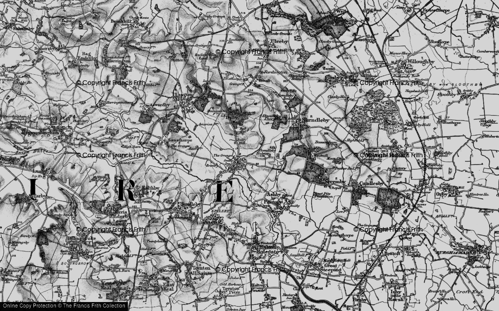 Old Map of Partney, 1899 in 1899