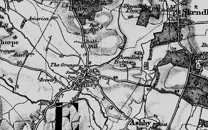 Old map of Partney in 1899