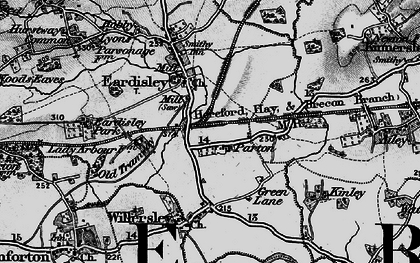 Old map of Parton in 1898
