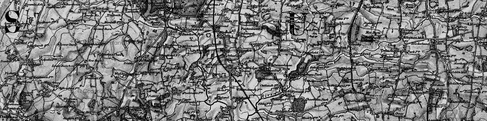 Old map of Partridge Green in 1895