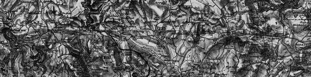 Old map of Bletch Brook in 1897