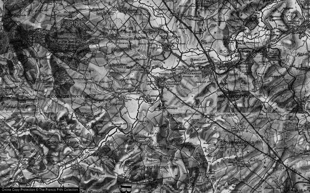 Old Map of Passenham, 1896 in 1896