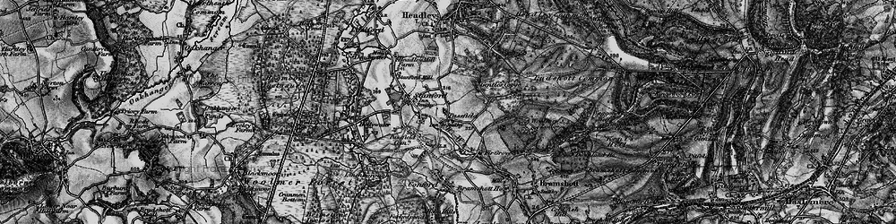 Old map of Passfield in 1895
