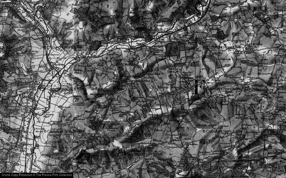 Old Map of Passmores, 1896 in 1896