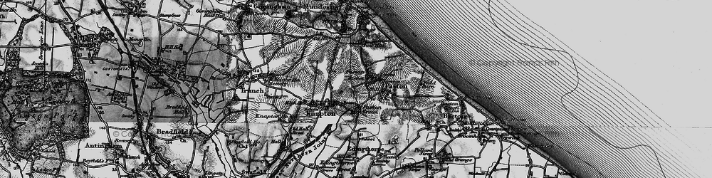 Old map of Paston Green in 1898