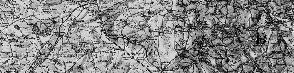 Old map of Patchacott in 1895