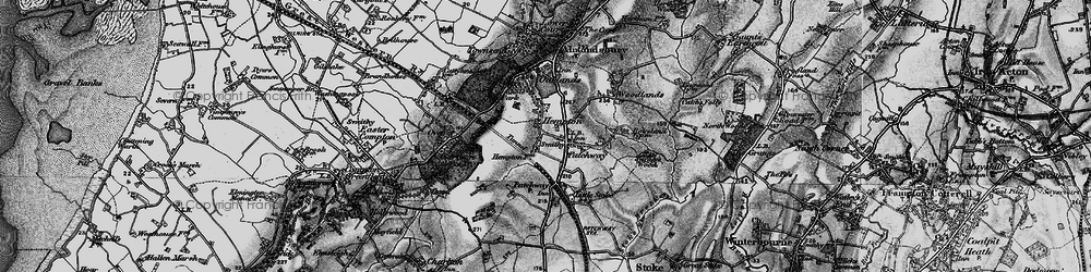 Old map of Patchway in 1898