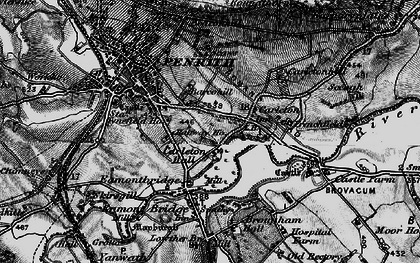 Old map of Pategill in 1897