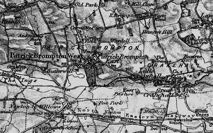Old map of Patrick Brompton in 1897
