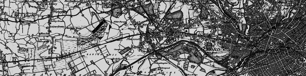 Old map of Patricroft in 1896