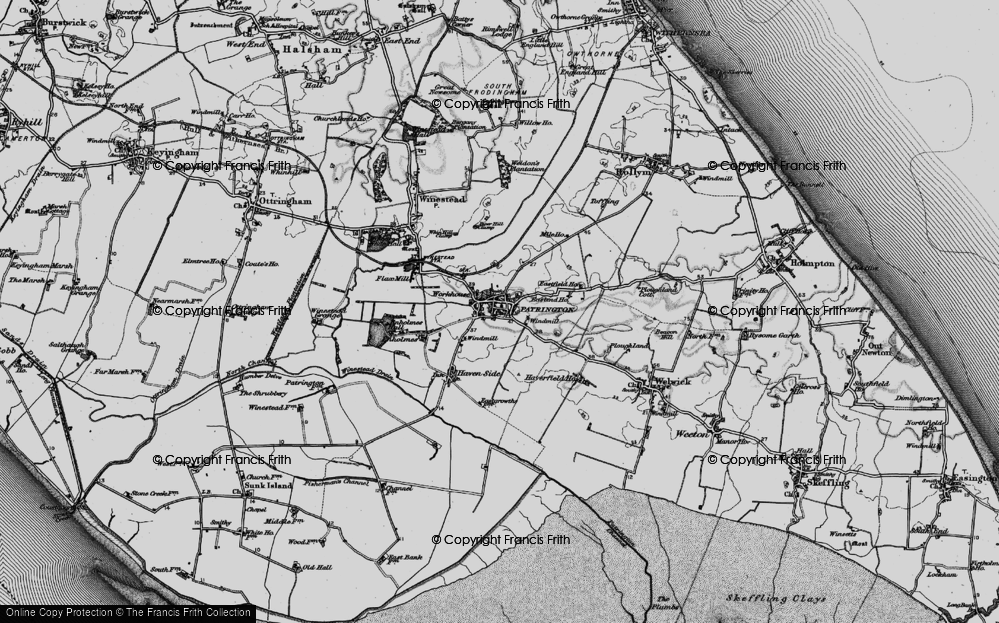 Old Map of Patrington, 1895 in 1895