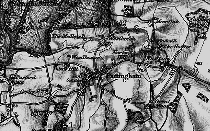 Old map of Pattingham in 1899