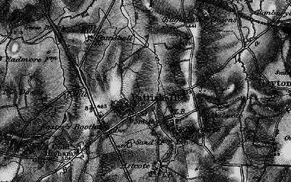 Old map of Pattishall in 1898