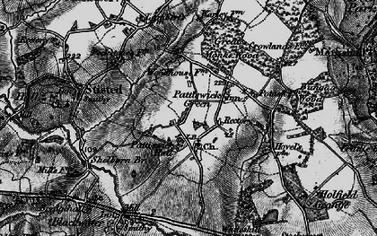 Old map of Pattiswick in 1896
