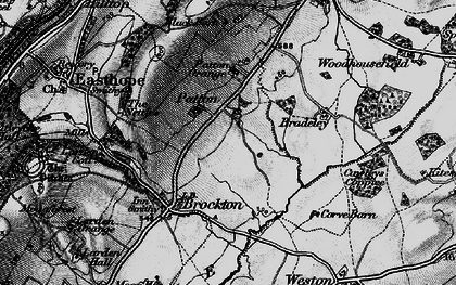 Old map of Larden Cott in 1899