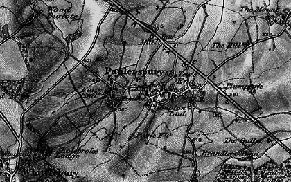 Old map of Heathencote in 1896
