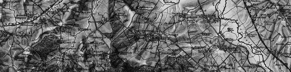 Old map of Paulerspury in 1896