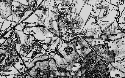 Old map of Pave Lane in 1897