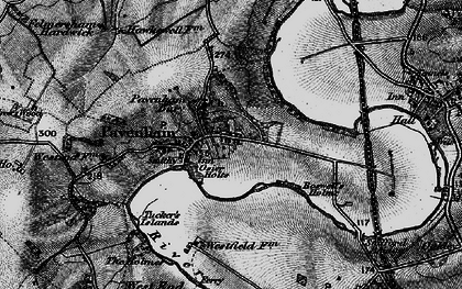 Old map of Pavenham in 1898