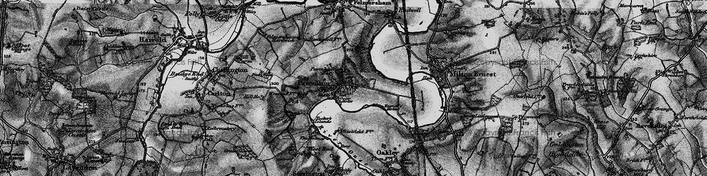 Old map of Pavenham in 1898