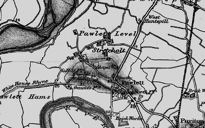 Old map of Pawlett Hill in 1898
