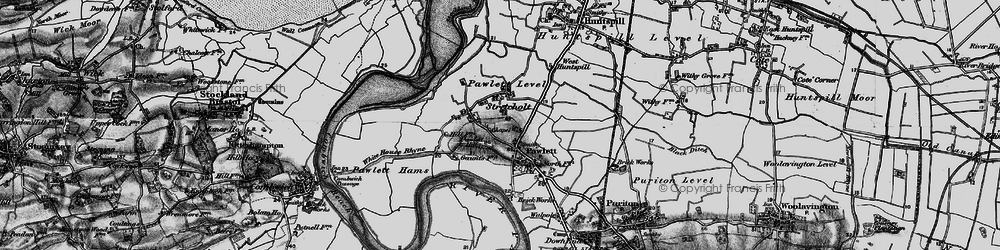 Old map of Pawlett Hill in 1898